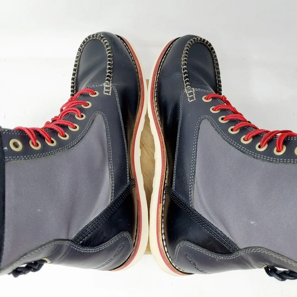 Timberland Abington Haley Boots Mens 9.5 W WIDE Leather Lace Up‎ Vibram Shoes